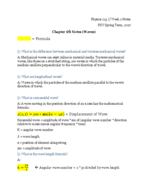Physics 213, Week 2 Notes
