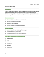 COMM 3190, Intersectionality Notes