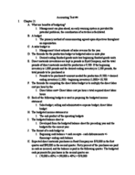 Accounting II Final Exam