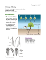 GEOG 1750, History of Skiing 