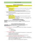 Exam 3 Study Guide Stat 250 