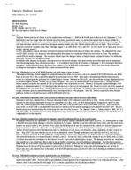 Sample Memo