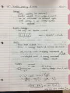 Physics 201, Week 5 Notes