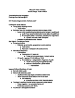 Africa 277: Week 13 Lecture Notes