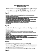 ACCT 225 Final Exam Study Guide