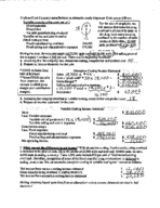 Variable vs. Absorption Costing
