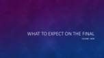 Final Exam Study topics