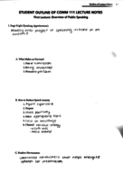 Public Speaking, Week 1