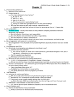 CHD3243 Final Exam Study Guide