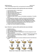 BCHM 3050 Final Exam Study Guide
