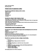 Water Planet- Final Study Guide