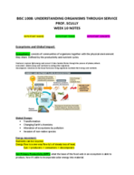 BISC 1008, PROF. SCULLY, WEEK 10 NOTES 