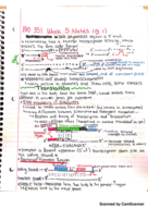 BIO 351 Week 5 Notes