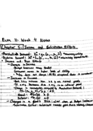 Econ 11- Week 4 Notes