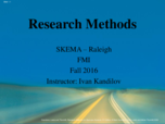 Research Methods