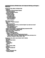Subjective Well Being and Strengths & Weaknesses