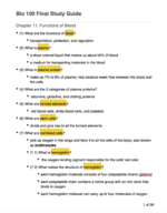 BIO 100 Final Exam Study Guide 