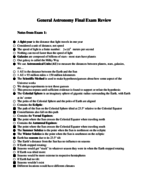 ASTR 101 - Final Exam Study Guide