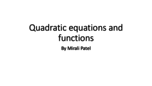 intermediate algebra