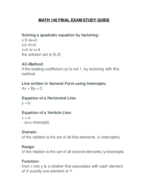 math 140 study guide