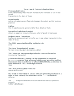 Law Of Contracts Review and Notes 