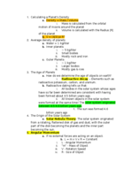 ASTR 101 Week 5 Notes