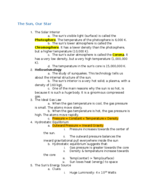 ASTR 101 Week 11 Notes