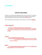 Capacity and Consent