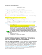 Infant and child development: Final exam study guide