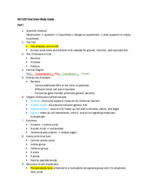 Bio 225 Final Exam Study Guide
