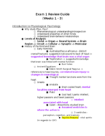 Exam 1 Review Guide (Midterm)