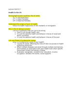 Soc 170, week 8 notes
