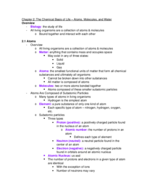 Biology 1113 - Chapter 2 Notes
