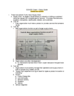 SCM 301 Exam 1 study guide 
