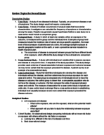 Final Review Notes