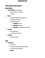 Human Biology - Chapter 6: Skeleto-Muscular System