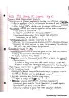 BIO 351 Week 10 Notes