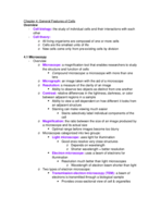 Biology 1113 - Chapter 4 Notes