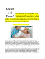 English 112 Exam 2