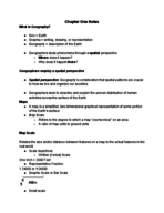 GEO 220 Class Notes - Chapter 1 (Week 1)