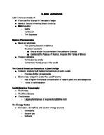 GEO 220 - Latin America Notes (Week 6)