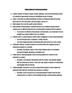CST 110 - Week 3 Notes - Intercultural Communication