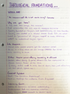 Theology 1000 notes