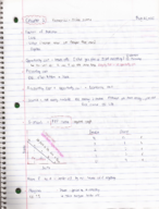 Notes for 3 Chapters of Exam 1