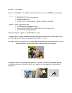 Lecture One notes
