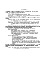 Foundations PT- Centered Care - Week 5 Study Guide Notes