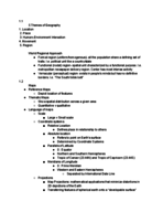 World Geography, Week 1 notes