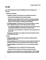EC 202 Ch. 4 (Our first chapter) Book Notes