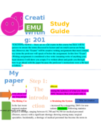 Introduction to Creative writing