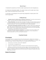 Essay 1 Tips